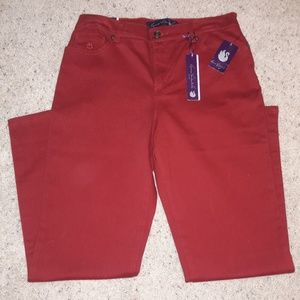Gloria Vanderbilt Heritage Fit Amanda Jeans Red